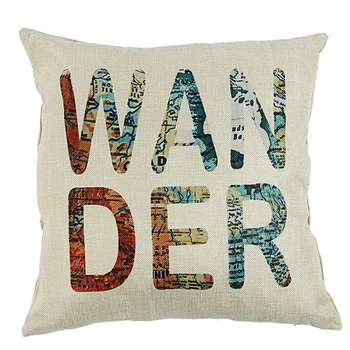 

Christmas Decorative Cushion English Words Letters Cotton Linen Pillow Throw Case Cover Pillowcase Cushion Cover for Sofa Throw