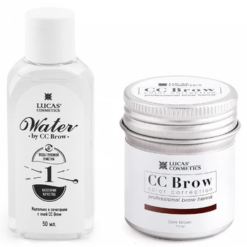 

CC Brow Eyebrow Henna Set, Dark Brown, 10 g