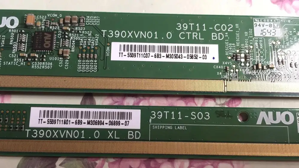 2 шт. хорошего качества T390XVN01.0 XL BD 39T11-S00 39T11-C02 ЖК-панель PCB