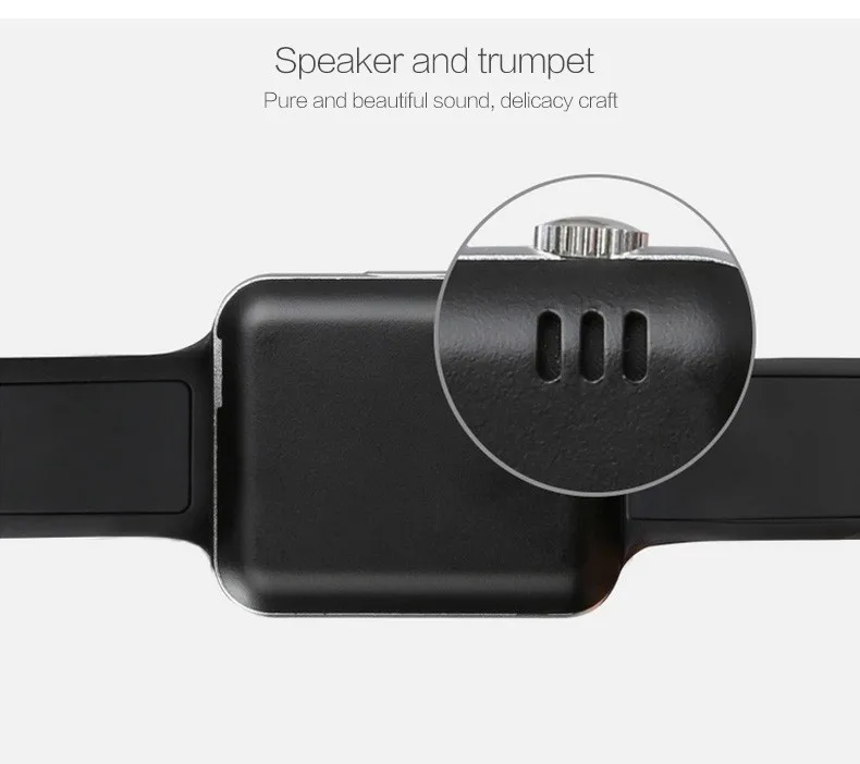 Наручные часы Bluetooth Смарт-часы спортивные Шагомер Смарт-часы A1/Мужчины/Женщины с сим-камерой Smartwatch A1 для Android Россия T15