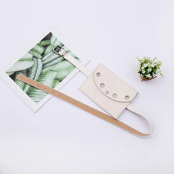 

Women Waist Bag Leather Female Belt Bags Fashion Fanny Pack Waist Belt Bag Female Hip Belt Bum Pouch Phone Bags Black