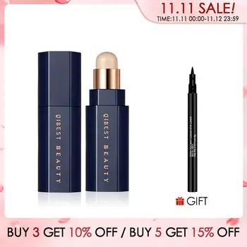 

QIBEST 4 Color Highlighter Stick Makeup Make Up Corrector Contour Stick Face Concealer Contour Bronzer Face Illuminator Cosmetic