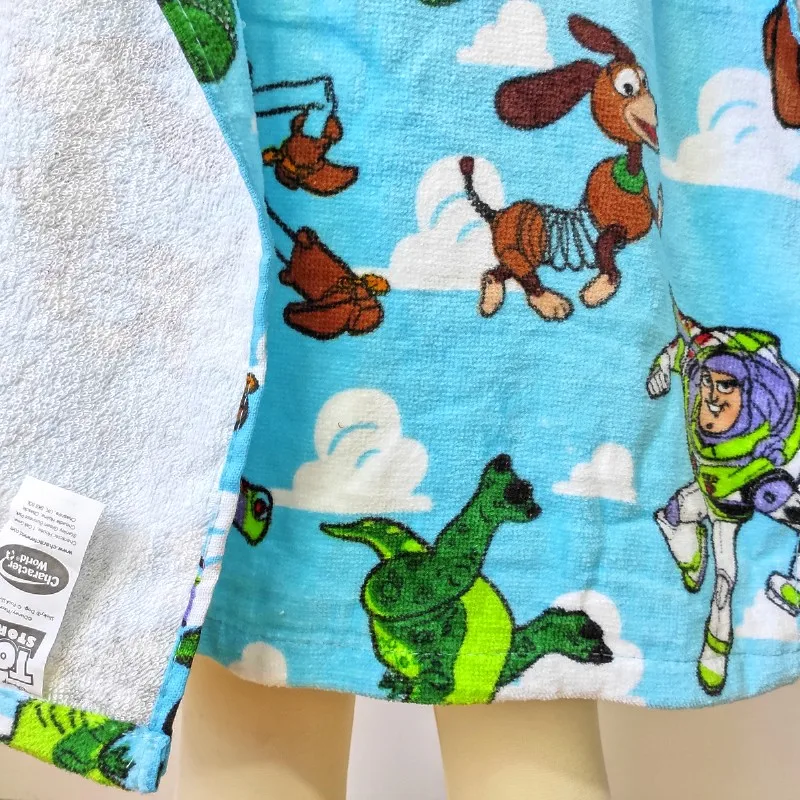 Disney Мультфильм Базз Лайтер древесный хлопок банное полотенце для 0-3 лет дети пляжное полотенце с капюшоном плащи пончо