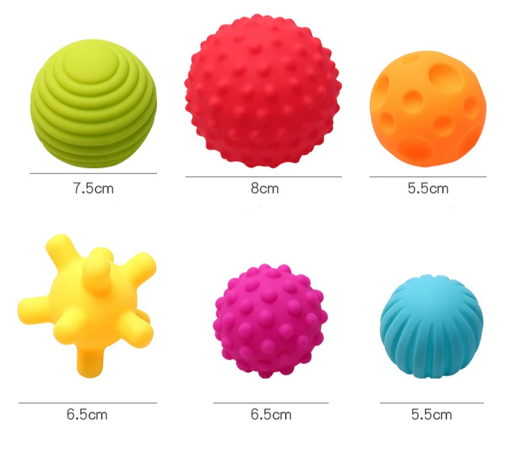 

Baby toy massage ball class baby early education puzzle hand ball bathroom water spray ocean ball children's bath toy 3 Balls