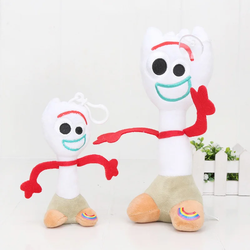 

Anime Toy Story 4 Forky Woody Soft Plush Stuffed Doll Keychain Pendant Figure Toy doll Children Kids Gift