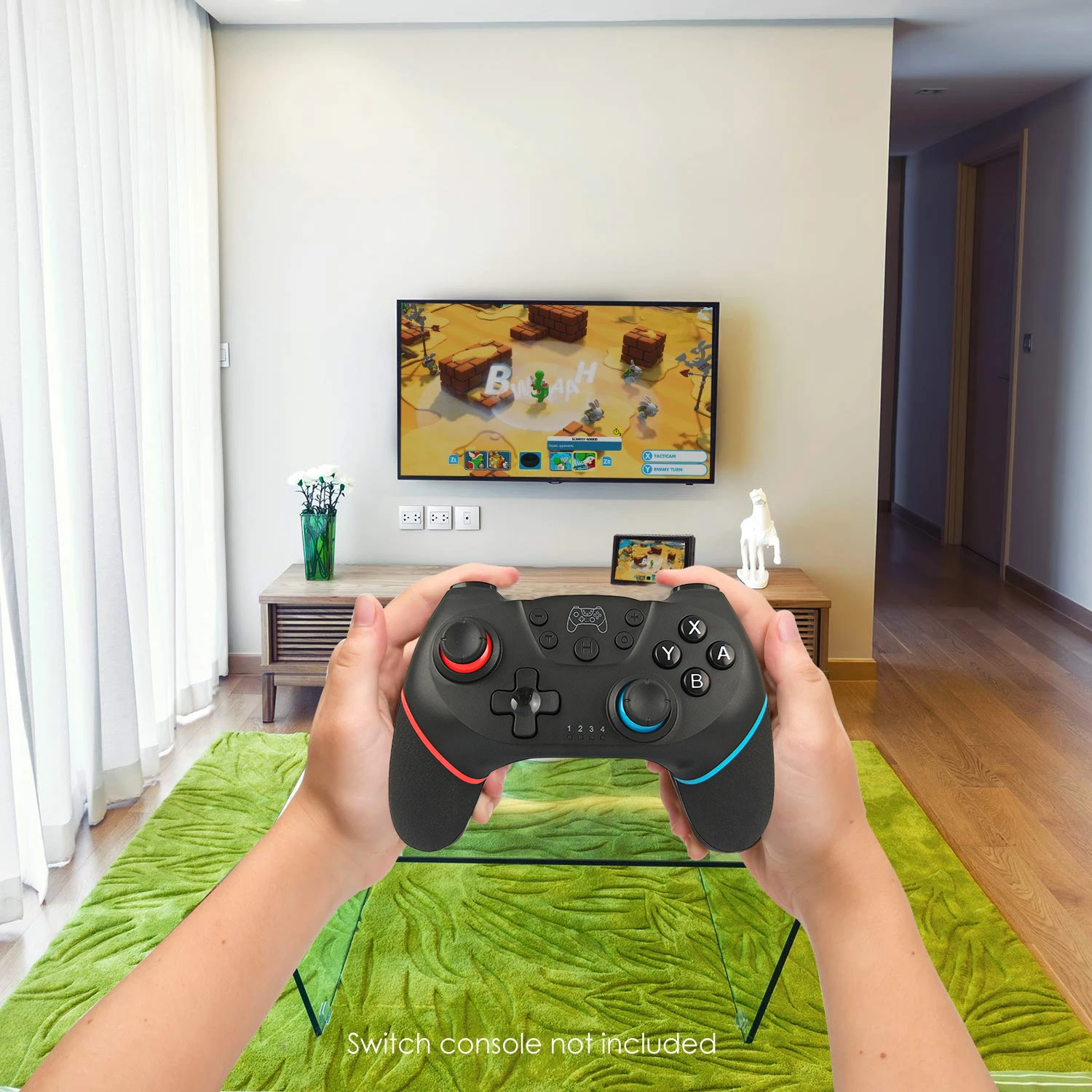 Bevigac Dual Shock беспроводной контроллер геймпад джойстик пульт дистанционного управления встроенный мотор гироскоп ось для nintendo Switch NS Pro Zend