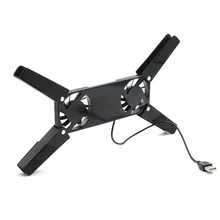 Складные Охлаждающие вентиляторы универсальные USB двойные вентиляторы охлаждающая подставка портативная мини охлаждающая подставка для ноутбука геймпад аксессуар el