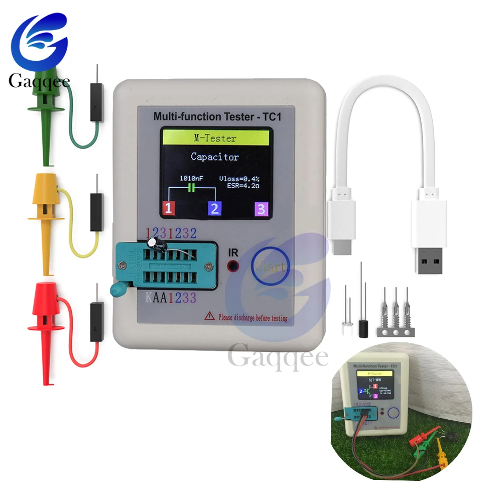 Probador multifunción probador de transistores LCR-TC1 medidor de ca Probador multifunción probador de transistores LCR-TC1 medidor de ca