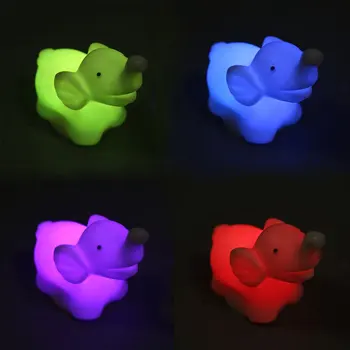 

New Plastic 7 Color Changing Animals LED Night Lamp Changing Unique Lovely Cartoon Nightlight Decoration Great Gift For Kids