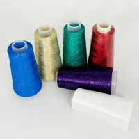 COOMAMUU 2000Meters Metalic Silk Thread Color Gold Thin Partner Yarn for Hand Knitting Sweaters 50g/roll 1