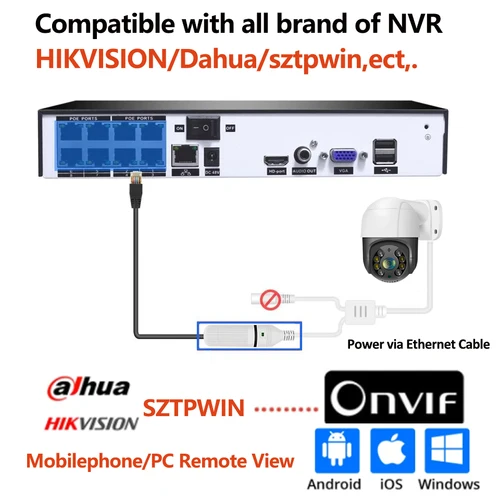 POE PTZ 비디오 IP CCTV 감시 보안 네트워크 카메라 시스템 키트, 얼굴 감지 야외 방수 ICSEE, 8MP 30x 광학 줌 3