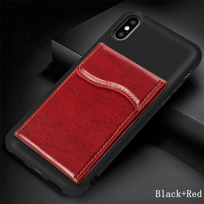 Чехол-Кошелек для BQ 6040L MAGIC case BQ 6040L MAGIC Cover Роскошный мульти держатель для карт телефонные чехлы для BQ 6040L MAGIC case Funda bag - Цвет: Black and Red