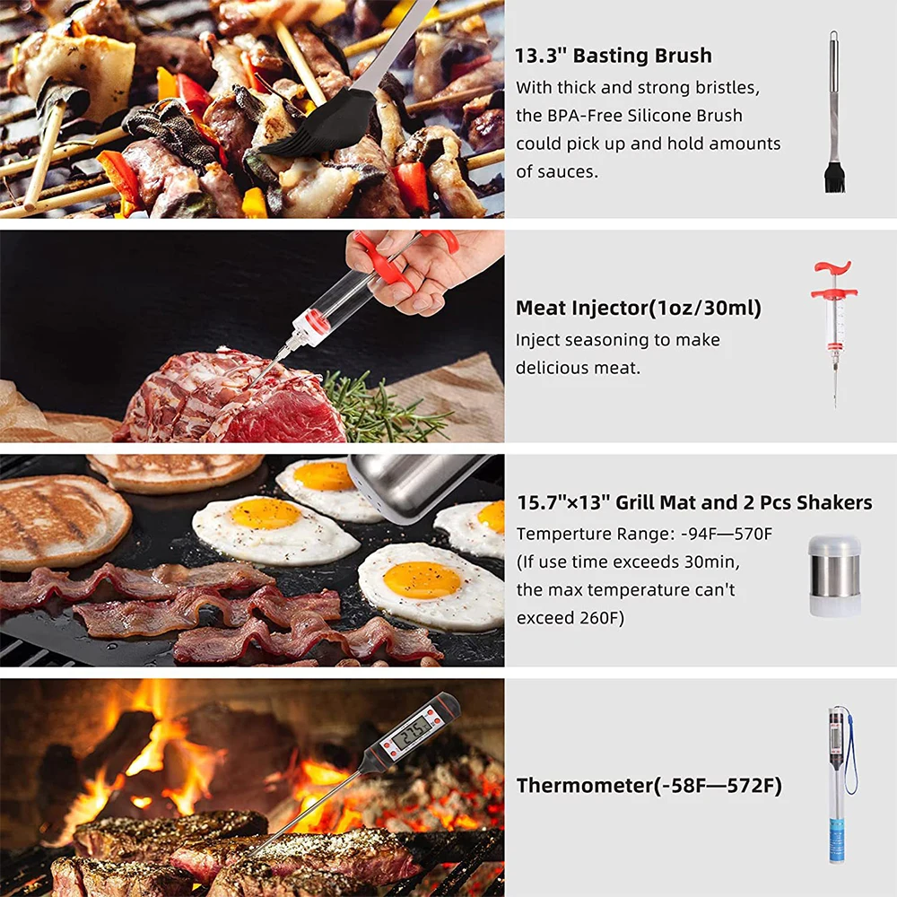 Stainless Bbq Grill Accessories Cooking Brush Kebab Machine Camping Grill  Korean Bbq Churrasqueira Kitchen Accessories XR50SK - AliExpress