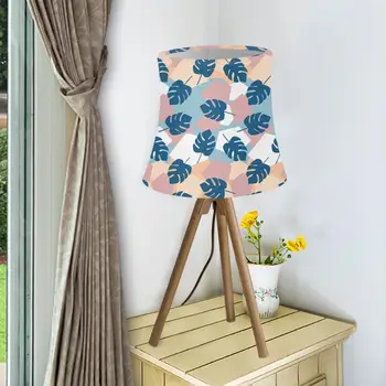 

Simple Style Lamp Shade Leaves Printed Floor Lamp Washable Shade Light Cover for Dining Room Bedroom Light Cover Removable