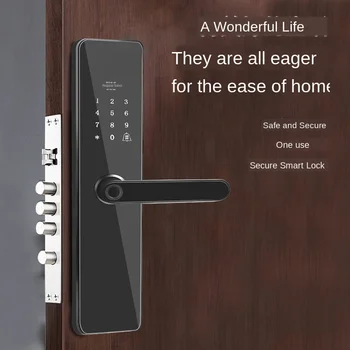 

Fingerprint Lock Anti-theft Door Lock Timber Door Lock Stainless Steel Door for Home & Office Use Electronic Smart Lock Lock 99%