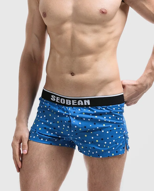 Men Home Pants Summer Low-Rise Casual Cotton Loose-Fit Home Shorts Arrow Pants MEN'S Beach Pants