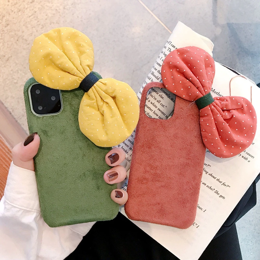 

2019 New Arrivals for Apple for iPhone 11 Case Deer Fabric 11Pro Max Matte Soft X XR 8 7 6 Plus TPU Shockproof Girls Phone Cover