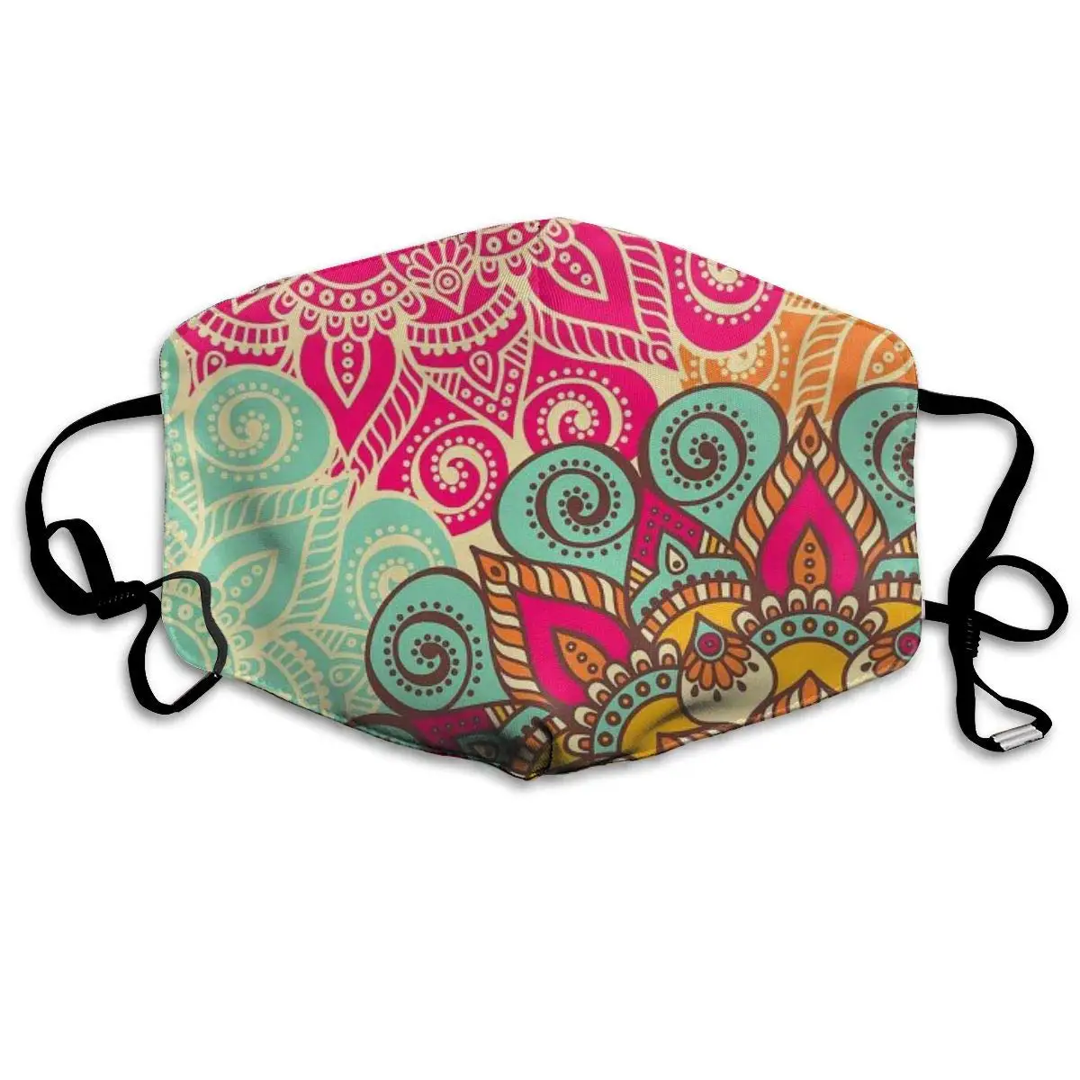 

Colorful Flower Dust Mask, Reusable Washable Mouth Masks, Adjustable Warm Face Mask Unique Cover Filters Blocking Pollen
