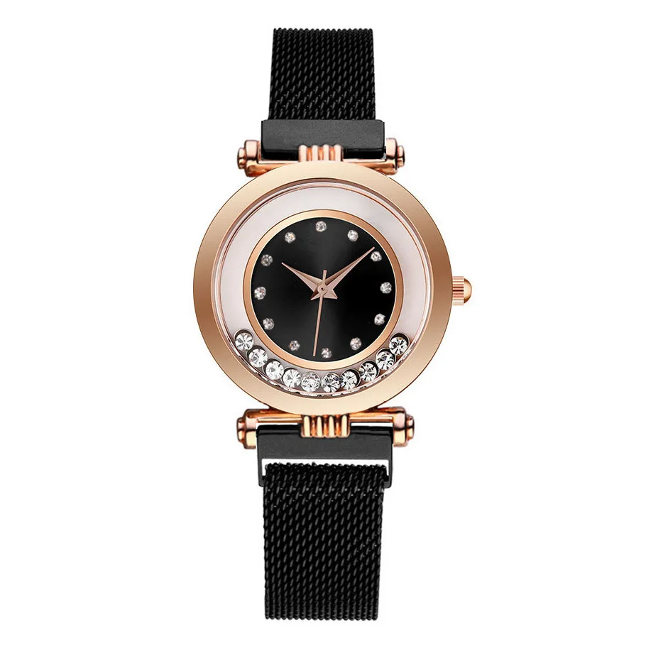 

Hot Selling New Style Trend Ball Bearing Man-made Diamond Luxury Diamond Women's Watch Milan with Quartz WOMEN'S Watch Manufactu