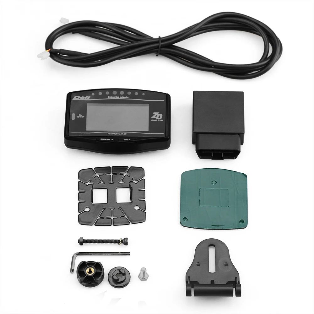 6 в 1 OBD2 Hud Head Up Display OBD Ii Цифровой Автомобильный Тахометр с температурой воды ODO часы