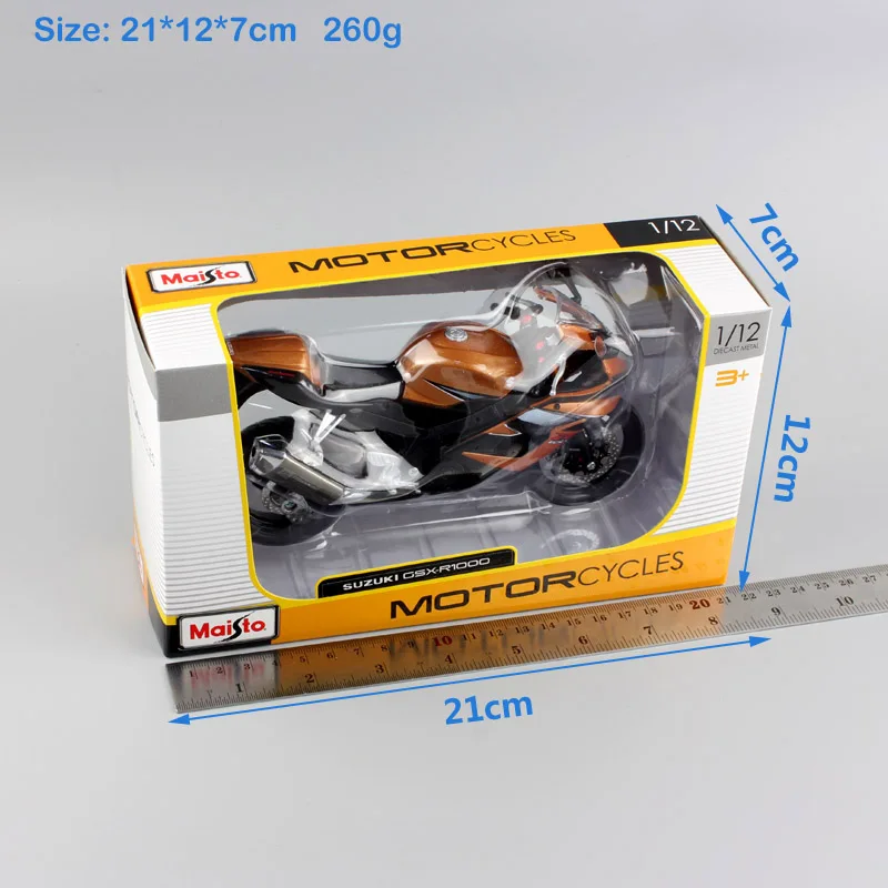 Masito 1/12 масштаб Suzuki GSX-R1000 Gixxer GSXR спортивный велосипед металлический литой под давлением модель автомобиля мото rcycle мото игрушки Миниатюрные для детей