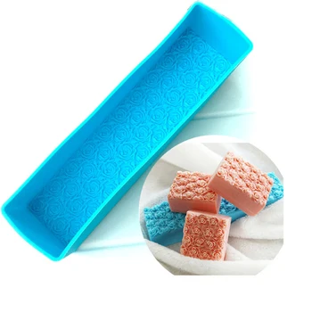 

Sun Flower Rectangular Silicone Soap Mold Embossed Rose Flower Decoration Handmade Craft Loaf Toast Soap Making Mould