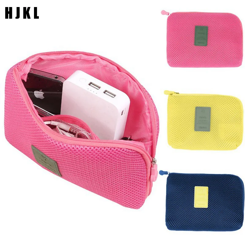 

HJKL Creative Shockproof Travel Digital USB Charger Cable Earphone Case Makeup Cosmetic Organizer Accessories BagTravel Accessor