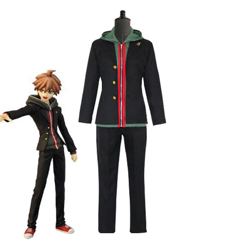 Костюм для косплея Danganronpa Naegi Makoto костюм женщин и мужчин пальто + штаны полный