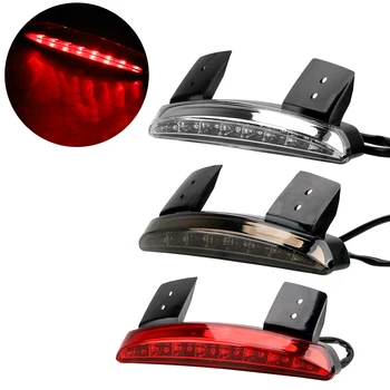 

LEEPEE For XL 883 1200 Motorcycle Accessories Cafe Racer Brake Tail light Fender Edge Red LED Motorcycle Lights Rear