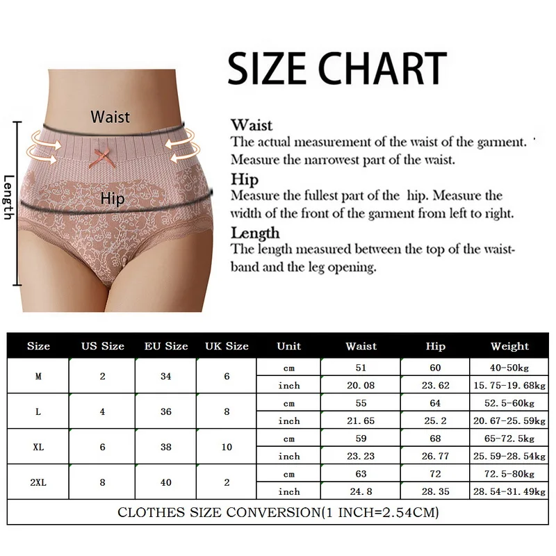 Extra Comfortable Briefs - Breathable High Waist Panty - 4 Styles