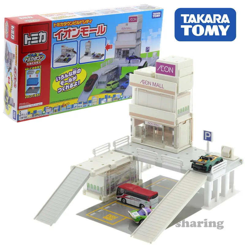 TAKARA Tomy Tomica Town Aeon Mall и трехмерный набор для парковки автомобилей литые детские
