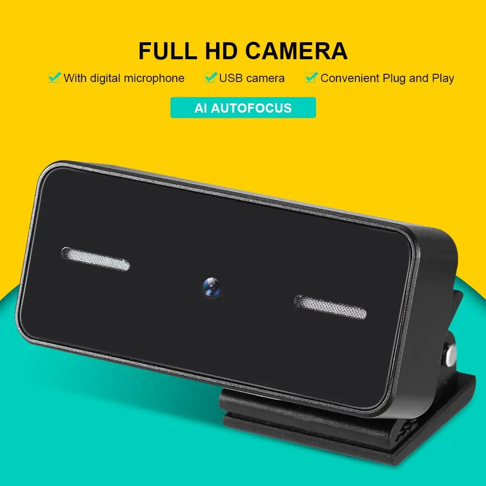 

Universal Mini Full HD 1080P Webcam USB Web Camera with Microphone for Live Broadcast Video Conference Work Pc WebCamera