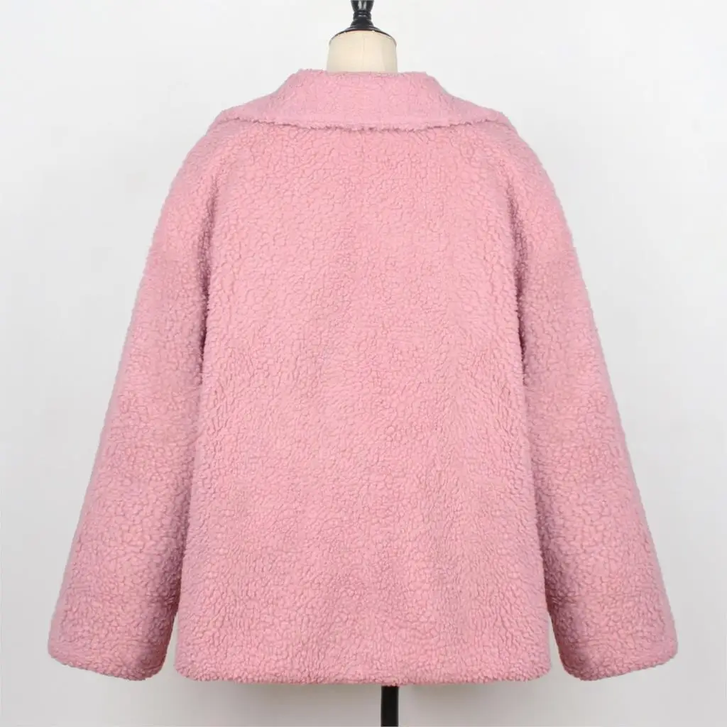 Женское пальто из искусственного меха Chaqueta Mujer флисовая толстовка на молнии Женская осенне-зимняя куртка плюшевая куртка Veste Femme