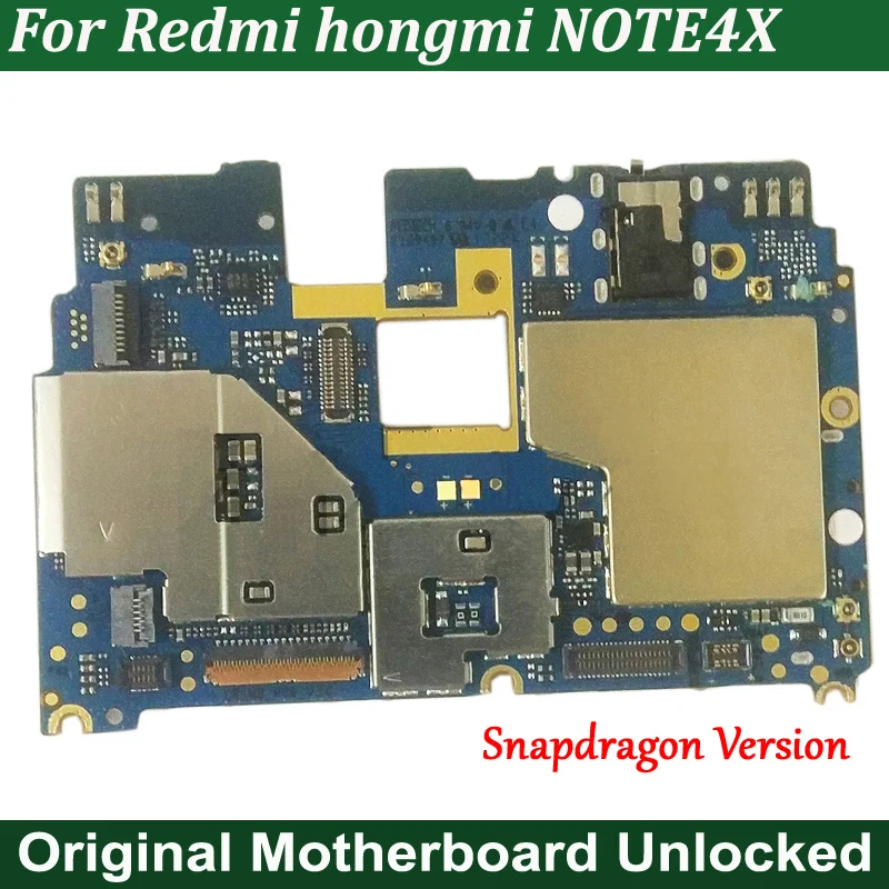 

Tested multilingual Original Work Unlock Mainboard Motherboard Circuits Cable For Xiaomi RedMi hongmi NOTE4X NOTE 4X Electronic