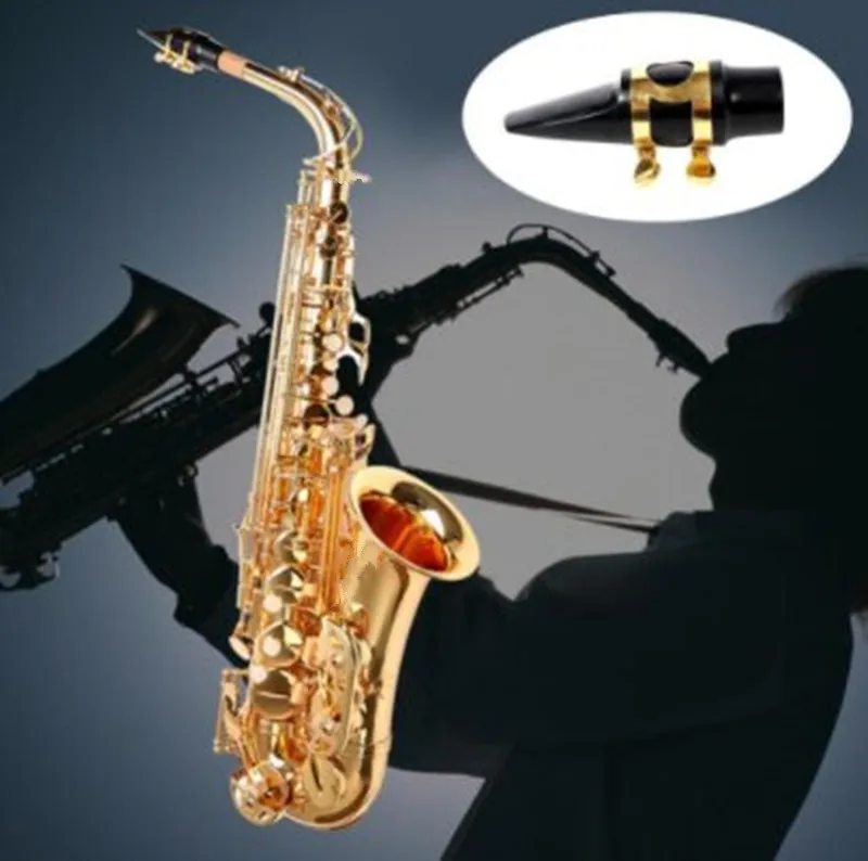 L& K абсолютно альт саксофон Модель альт Eb Золотой Саксофон плоские Музыкальные инструменты профессиональный кожаный мундштук и чехол