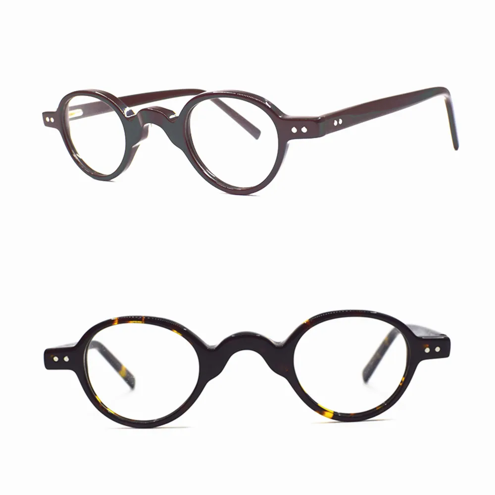 Oval Vintage Spring Hinges Hand Made Men Women Eyeglass Frames Full Rim