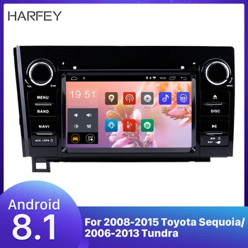 

Harfey DVD Player 7 inch Car GPS Navigation Radio Android 8.1 for Toyota Sequoia/2006-2013 Tundra 2008-2015 support DVR TPMS