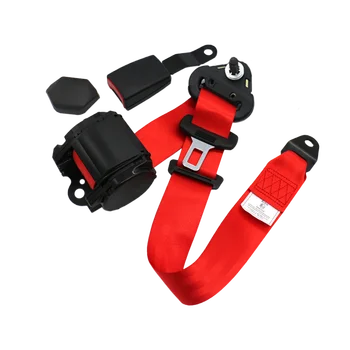 

Retractable auto safety belt line Emark certification emergency locking 3point car seat belt driver safety belt with Alarm