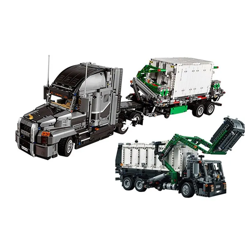 Lepinblocks Technic 20076 The Mack Big Truck, 2907 шт., строительные блоки для автомобилей, игрушки для детей, техническая машина, совместимая с 42078, подарок