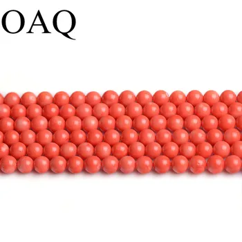 

6 8 10mm 15" Per Strand Natural Genuine Pink Coral Glossy round ball Loose Beads fashion jewelry beads DIY jewelry making