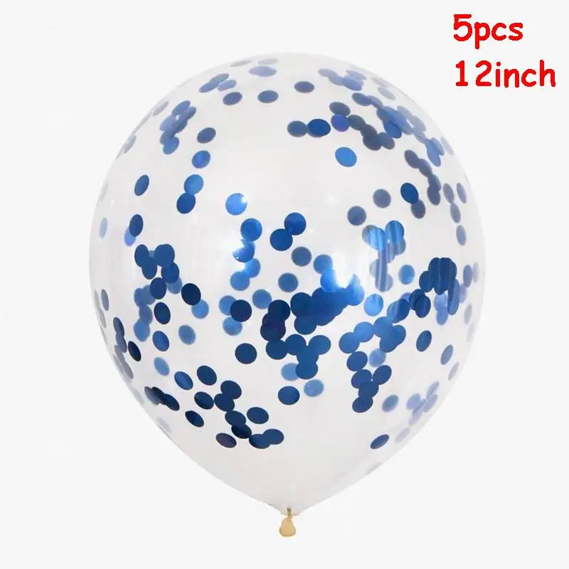 5pcs blue 7 трубок подставка для воздушных шаров держатель для шарика воздушный шар "Конфетти" хромированный металлический шар Дети день рождения партии Свадебные украшения Поставки - Цвет: 5pcs blue