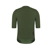 SPEXCEL 2021 New Coldback Fabric UPF 50+ Pro Aero Short sleeve cycling Jerseys Seamless No collar design zipper pocket green 2
