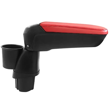 

Car Storage Box, Leather Armrest Box with Cup Holder Locker for Smart 453 Fortwo Forfour 2015-2018 Interior Accessories