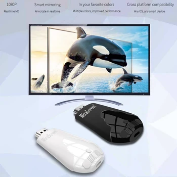 

Mirascreen K4 HD 1080P Wireless Screen HDMI WiFi Display Dongle for Android iOS 2020 NEW
