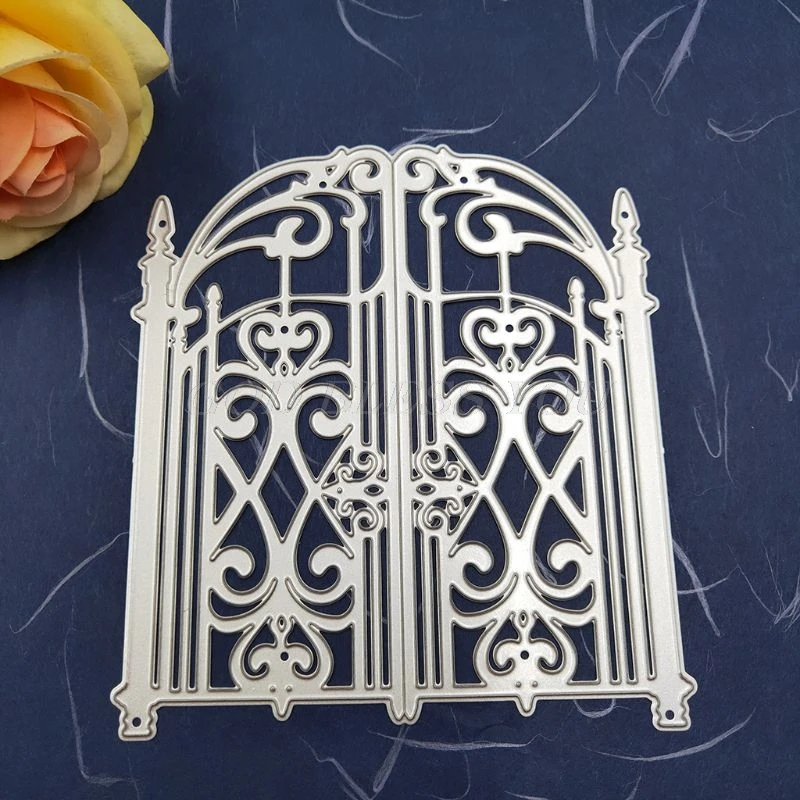 Garden Gates Metal Cutting Dies Stamps Embossing Stencil For Diy Scrapbooking