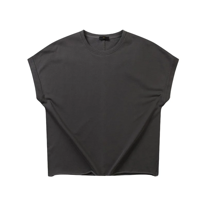 QoolXCWear Новая модная футболка Мужская хип-хоп с круглым вырезом, оверсайз, Однотонная футболка, топ Ins, модная удобная мягкая рубашка, Топ 2506