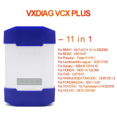 VCX PLUS 11IN1 VXDIAG VCX PLUS 11 в 1 OBD2 сканер диагностический инструмент программатор сканирующий инструмент Tis techпар V14.00.018 SDD V155 ODIS V5.1.5 IDS V114 - Цвет: VCX PLUS 11IN1