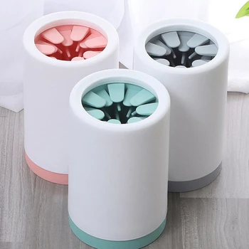 

Soft Silicone Portable Dog Foot Cleaning Cup Pet Cleaning No-Wiping Automatic Foot Washing Cup