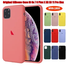 Роскошный силиконовый чехол для iPhone 11 Pro Max X XS XR XSMAX чехол Funda для iPhone7 8 Plus 7 6 6s с логотипом чехол для телефона