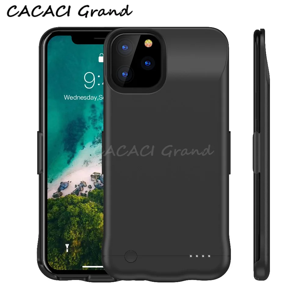 Ультратонкий портативный чехол для зарядного устройства для iPhone 11 Pro, аккумулятор max, чехол для зарядного устройства, чехол для iPhone 11, тонкий внешний аккумулятор